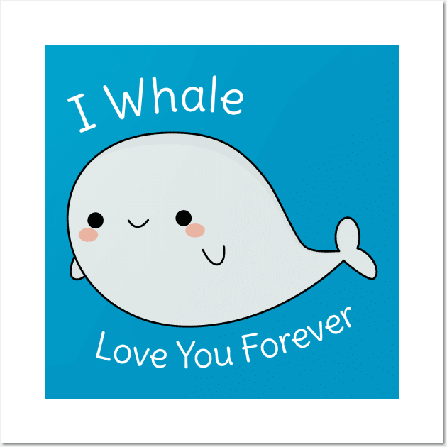 Funny Whale Pun T-Shirt Wall Art by happinessinatee